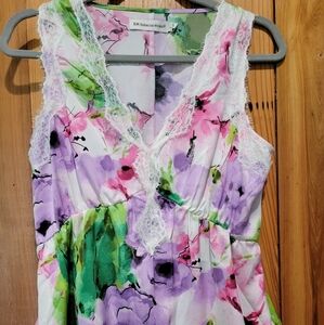 RM Floral Lace Trim Dress